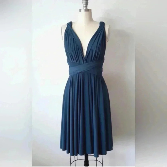 Teal Butter Dress by Nadia OSFM - Picture 1 of 6